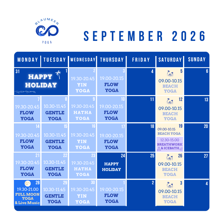 yoga classes september barcelona